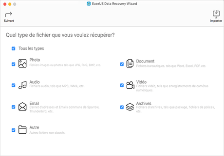 EaseUS Data Recovery Wizard 1 - EaseUS Data Recovery Wizard : récupérer ses données perdues sur Mac