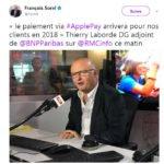 BNP Paribas annonce le support d’Apple Pay « en 2018 »