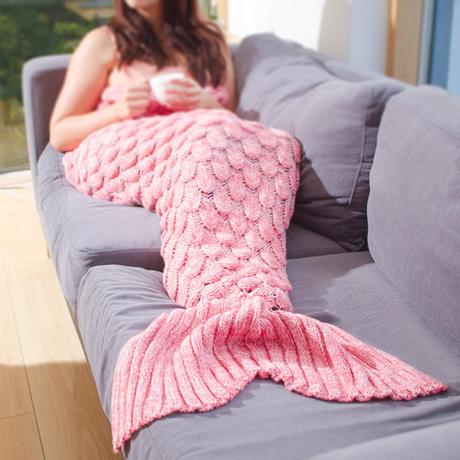 Une couverture « Nageoire de Sirène » pour buller dans le canapé