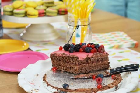 drip cake anniversaire fruits sans gluten