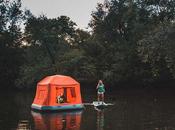 Lancement d’une tente flottante pour camper l’eau