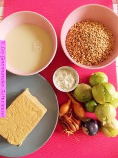 Blé mondé et Tofu crémeux aux Tomatillos (Vegan) Blé mondé et Tofu crémeux aux Tomatillos (Vegan)