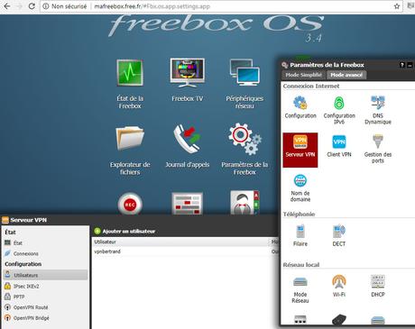 Config VPN serveur Freebox
