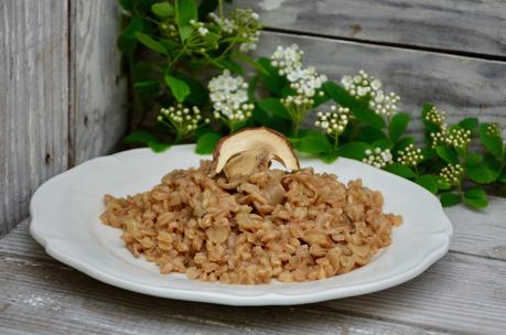 Epeautre aux cèpes façon risotto Epeautre aux cèpes façon risotto