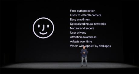 La reconnaissance faciale Face ID de l'iPhone X sur l'iPad Pro de 2018 ? face id apple keynote 1024x548 - La reconnaissance faciale Face ID de l'iPhone X sur l'iPad Pro de 2018 ?