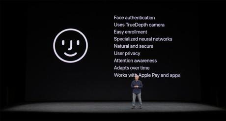 face id apple keynote 1024x548 - La reconnaissance faciale Face ID de l'iPhone X sur l'iPad Pro de 2018 ?