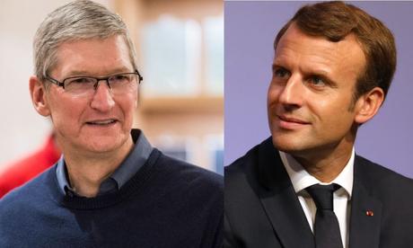 emmanuel macron tim cook apple - Apple : des détails sur la rencontre entre Tim Cook & Emmanuel Macron