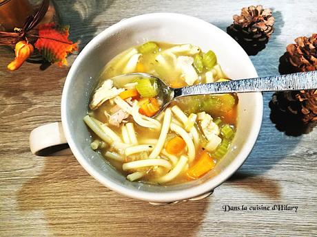 Chicken noodle soup - Dans la cuisine d'Hilary