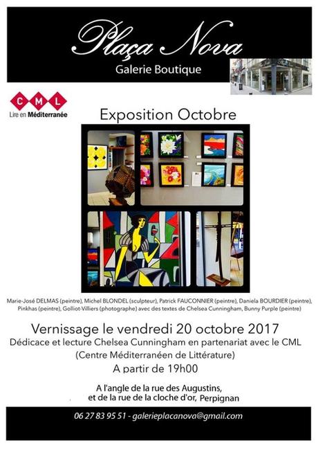 Perpignan – Vernissage expo octobre + dédicace-lecture Chelsea Cunningham le 20 octobre Perpignan – Vernissage expo octobre + dédicace-lecture Chelsea Cunningham le 20 octobre