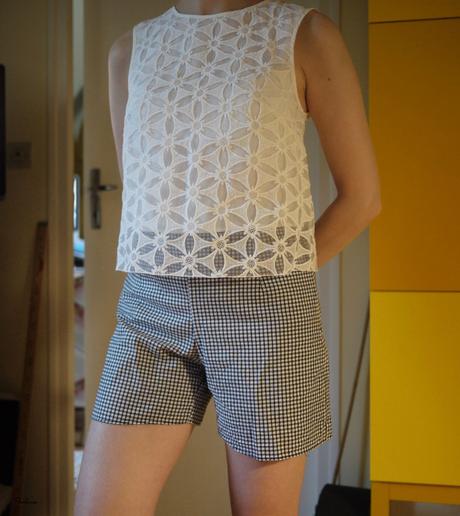 Aime comme manège Short taille haute patron 