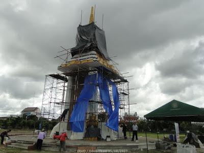 Udon-Thani, finalisation de la réplique du crématorium royal (photos)