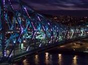 Montréal pont s’illumine rythme tweets