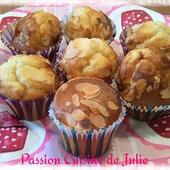 Muffins chocolat blanc amande - Passion Cuisine de Julie