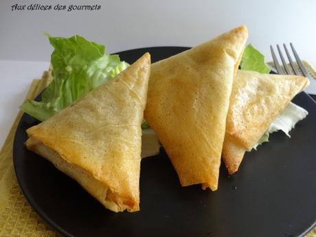 SAMOUSSAS AU MOZZARELLA ET TAPENADE VERTE SAMOUSSAS AU MOZZARELLA ET TAPENADE VERTE