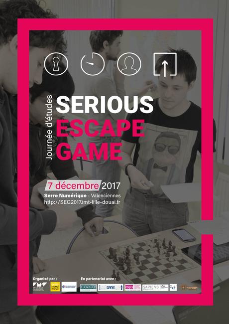 Journée d'études Serious Escape Game - 7 décembre 2017 de 9h à 18h00 à la Serre Numérique