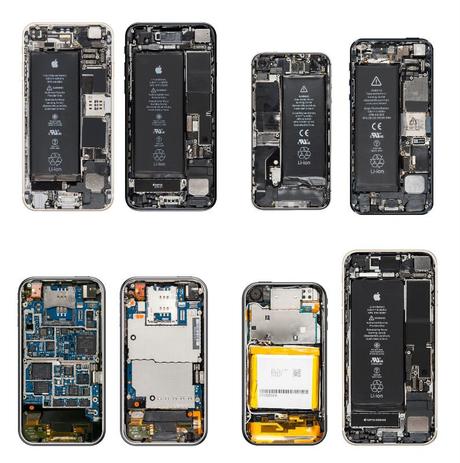 evolution composants iphone edge iphone 8 - De l'iPhone Edge à l'iPhone 8, l'évolution des composants en photos
