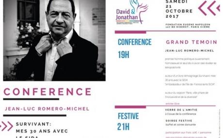 Débat à David et Jonathan « Parcours d’un SurVivant » à la Fondation Eugène Napoléon paris,jean luc romero,david et jonathan,sida,survivant