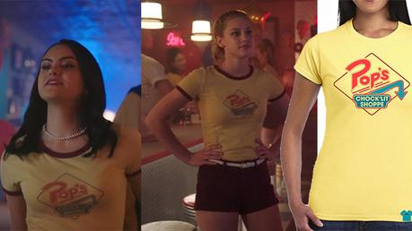RIVERDALE : Betty  and Veronica wearing Pop’s t-shirt
