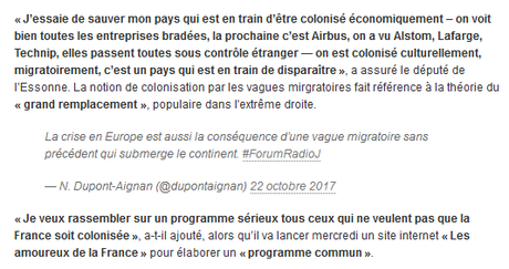 le naufrage de Dupont-Gnangnan (qui s’enfonce jusqu’au cou dans la M… #Pestebrune) #DLF