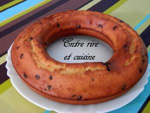 Couronne à la crème fraîche et pépites de chocolat Couronne à la crème fraîche et pépites de chocolat