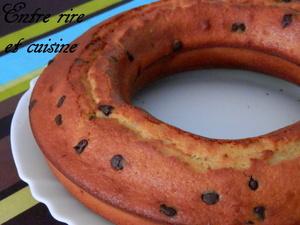 Couronne à la crème fraîche et pépites de chocolat Couronne à la crème fraîche et pépites de chocolat