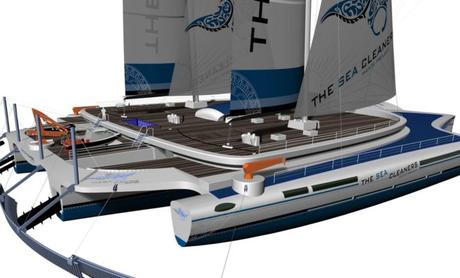 Manta, le quadrimaran éboueur de l’océan