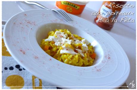 Risotto aux poireaux et à la Fêta Risotto aux poireaux et à la Fêta