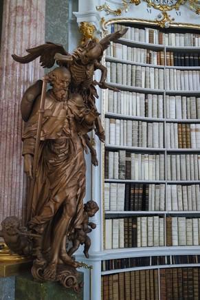 autriche styrie stift monastère admont bibliothèque baroque