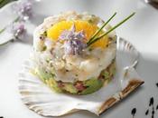 Tartare coquilles Saint-Jacques l'avocat huile d'argan