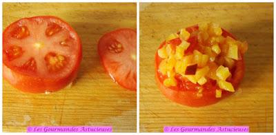 Poivron et tomates farcis à la carotte (Vegan)