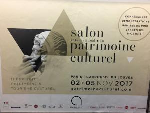 Salon International PATRIMOINE CULTUREL  au Carrousel du Louvre 2/5 Novembre 2017