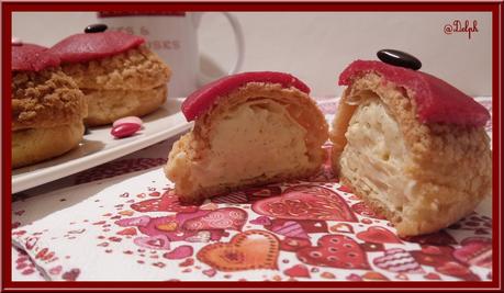 Choux à la crème vanillée ou à la rose