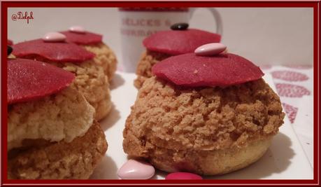 Choux à la crème vanillée ou à la rose