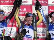 Quand skieuses sont partagées victoire lors géant Sölden