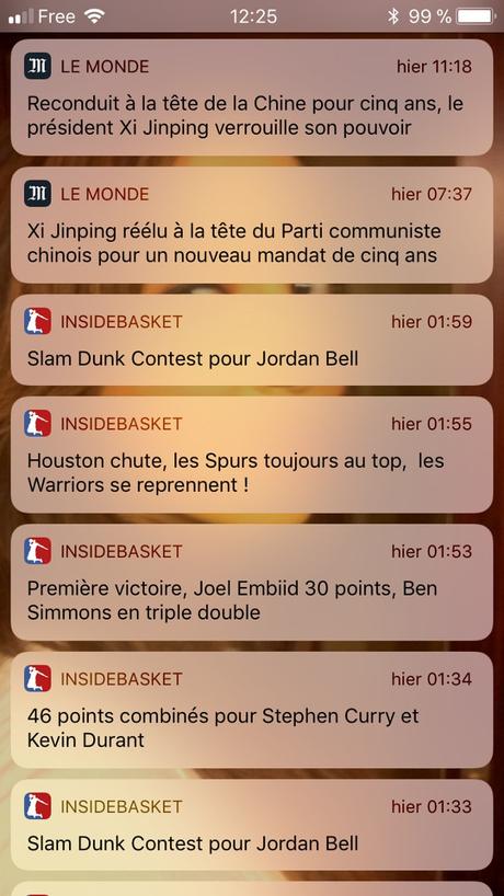Application mobile iOS et Android, les notifications push