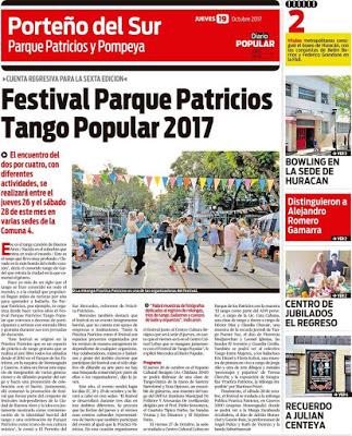 Festival de Tango ce week-end à Parque Patricios [à l'affiche]