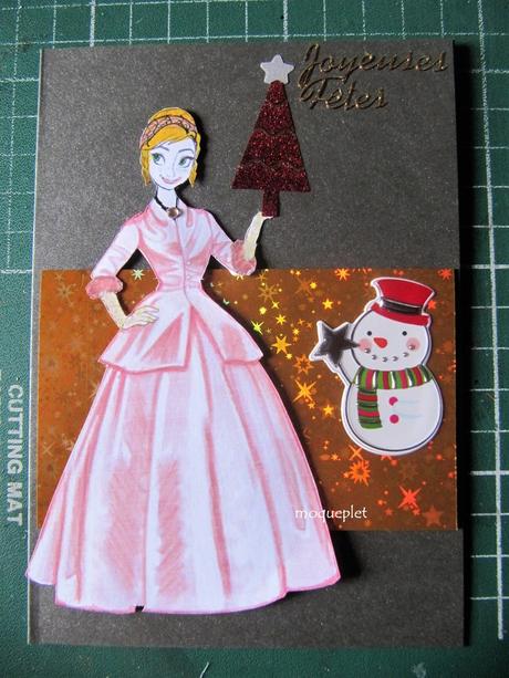 Mes ouvrages - encore deux cartes de fillettes