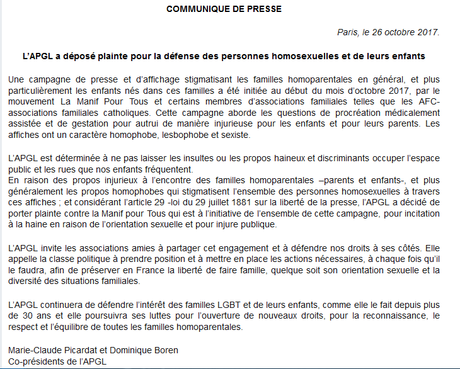 Plainte contre #LMPT et autres catholibans pour #Homophobie  ? Merci l’#APGL ! #LGBTQ #antifa
