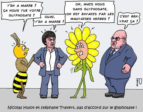 Nicolas Hulot et Stéphane Travert, pas d'accord sur le glyphosate !