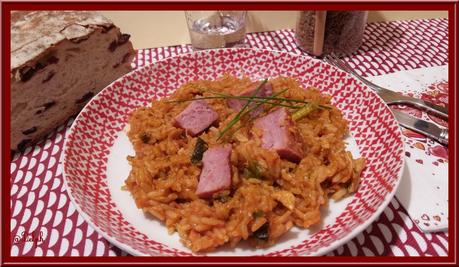 Riz de Louisiane à la Saucisse fumée Riz de Louisiane à la Saucisse fumée