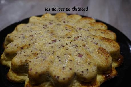 quiche sans pâte au bacon et céréales