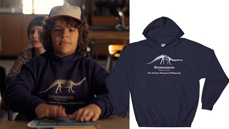 Stranger things : Brontosaurus print hoodie in s2ep01