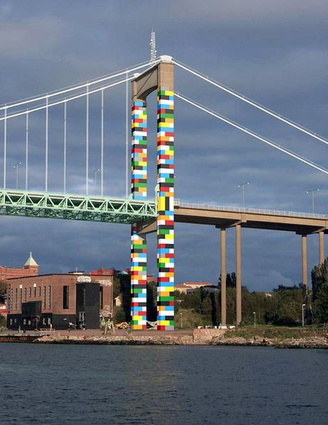 Un pont LEGO en Suède