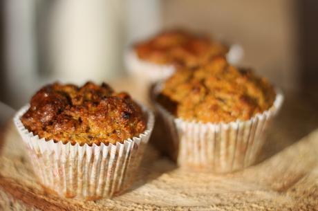 Muffins à la citrouille (sans sucre et sans matière grasse ajoutés)