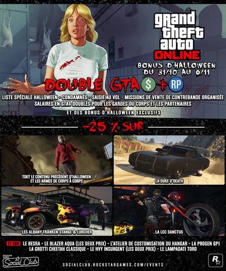 GTA Online fête Halloween comme tout le monde ! halloween gta online 2017 infos