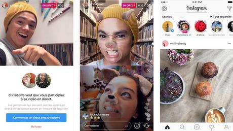 Instagram propose d’inviter un ami à ses vidéos en direct
