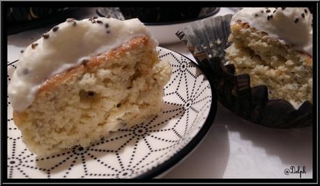 Cupcakes vanillés aux graines de chia