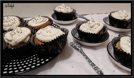 Cupcakes vanillés aux graines de chia