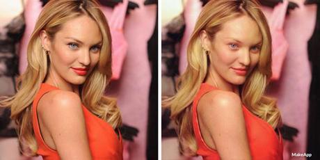 MakeApp : cette application propose d’enlever le maquillage des visages des célébrités