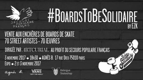 Boards To Be Solidaire / Vente aux enchères de skates